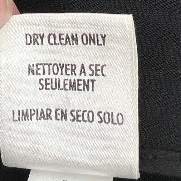 Woman's Subtle Striped Wide Leg Dress Pants 8 Officewear Preppy Longline Goth - Picture 6 of 7